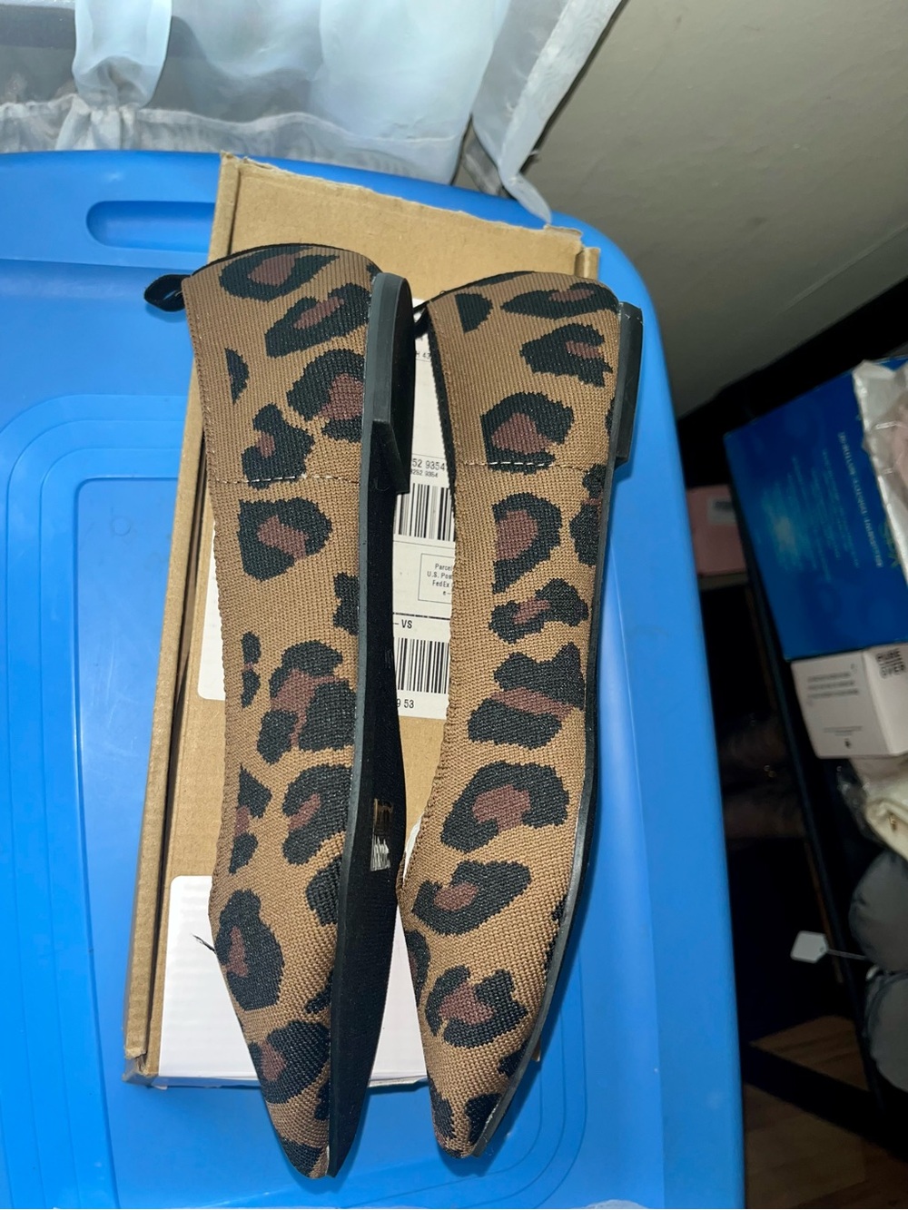 Journee Collection Tayleen Leopard-Print Pointed Flats 10 - Picture 3 of 6